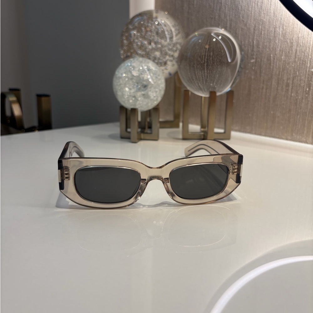 Saint Laurent Black and Cream Glasses